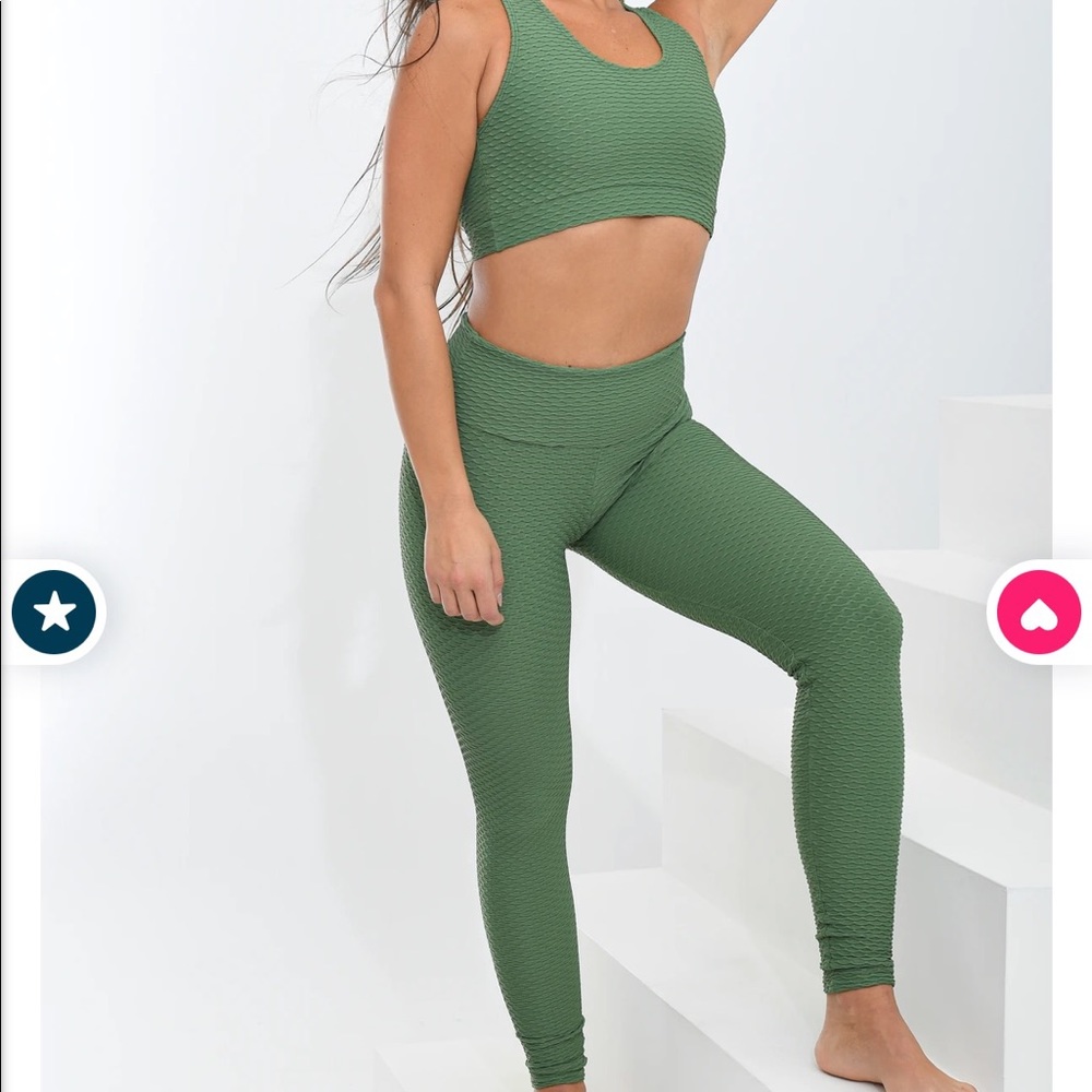 Booty by Brabants Croco skin leggings & sports bra